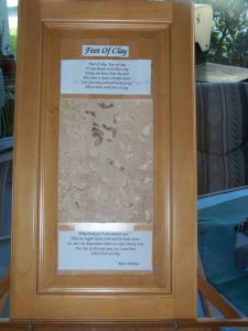 Text Mock-up for Feet of Clay