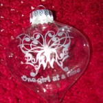 Butterfly Girls Ornaments Custom Christmas Ornaments