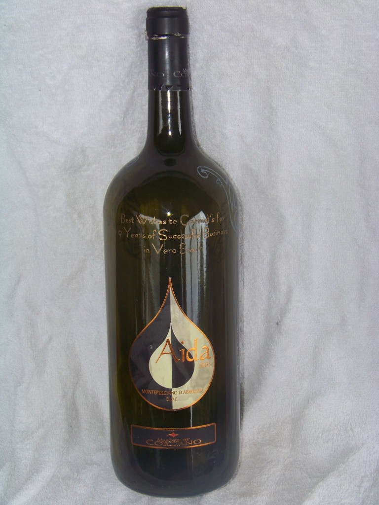 I made this bottle for local restaurant Carmel's, but they have, unfortunately, closed.