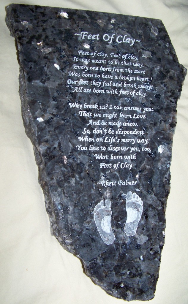Granite: "Feet Of Clay" by Rhett Palmer