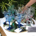 Grouping of the Sea Trilogy and Conch Shell stemware designed by Ella Chabot and engraved by Connie "CJ" Spicer